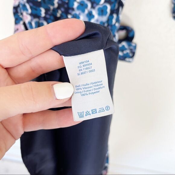 Boden Blue Midi Geometric Sheath Dress Size 4L - Picture 8 of 8